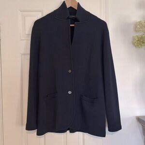 J Crew Sweater Jacket in Dark Navy